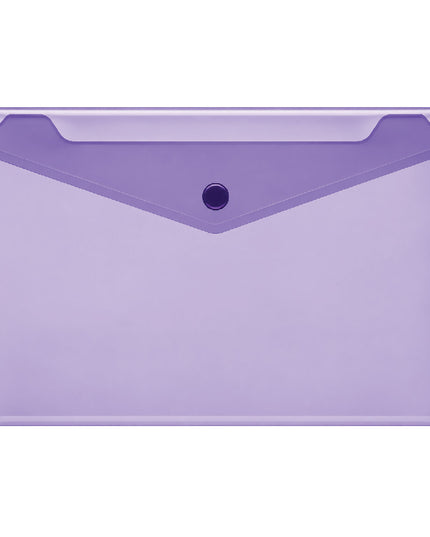 Carry Folder PVC with Stud A4 Purple 2