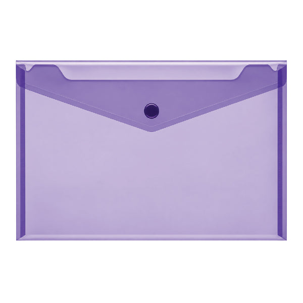 Carry Folder PVC with Stud A4 Purple 2