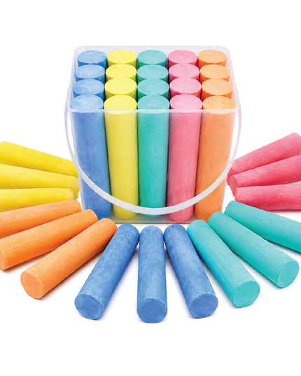 Chalk - Jumbo Colourful Pavement Chalk - 20 Piece 4