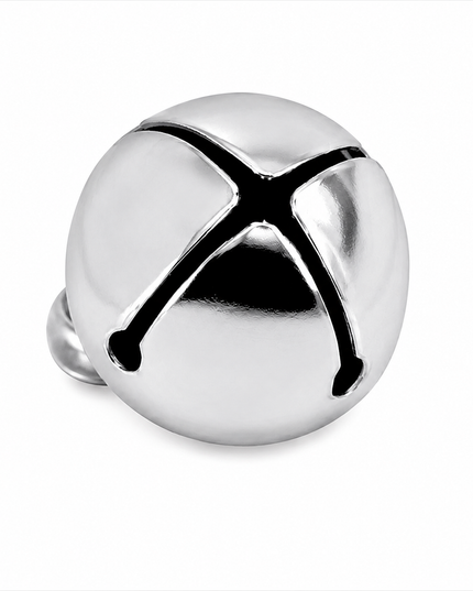 Bells Jingle Round 25mm - Silver each