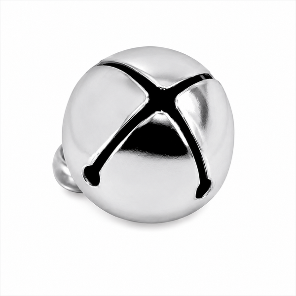 Bells Jingle Round 25mm - Silver each