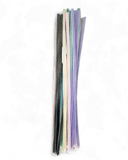 Chenille Sticks ASST COL PASTEL 6mm 20 p/p