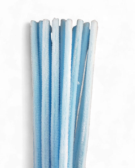 Chenille Sticks LIGHT BLUE 6mm 20 p/p