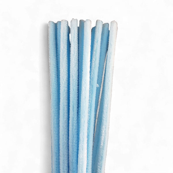 Chenille Sticks LIGHT BLUE 6mm 20 p/p