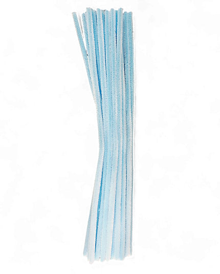 Chenille Sticks LIGHT BLUE 6mm 20 p/p