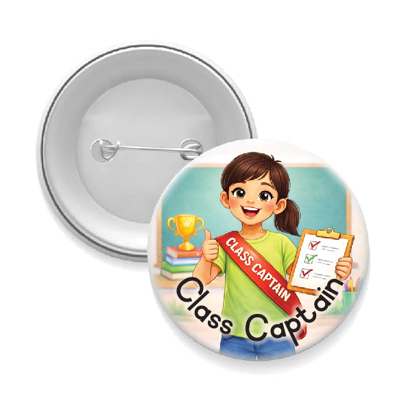 Classroom Badge - Class Captain Girl