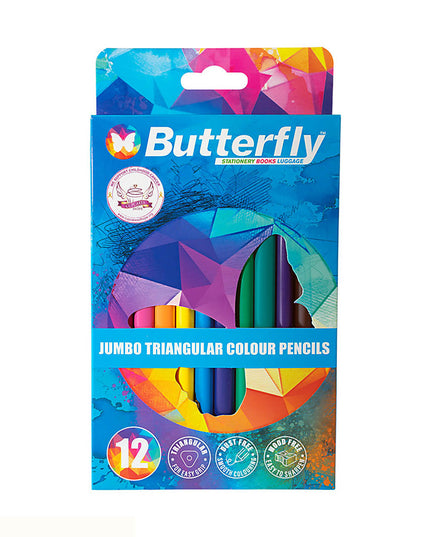 Colouring Pencils Jumbo 12's Butterfly 1