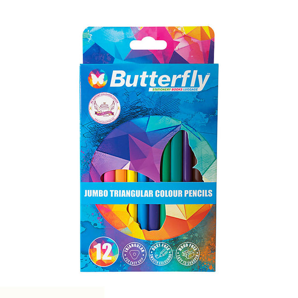Colouring Pencils Jumbo 12's Butterfly 1