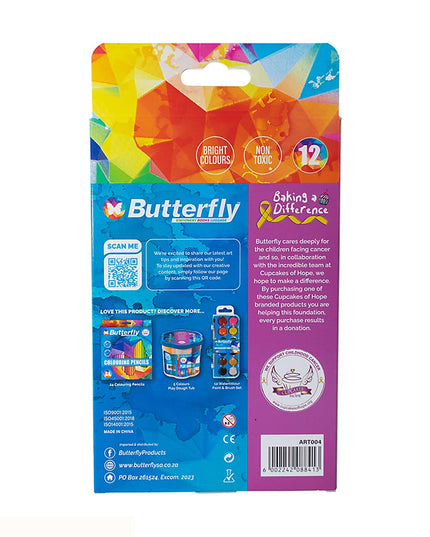 Colouring Pencils Jumbo 12's Butterfly 4