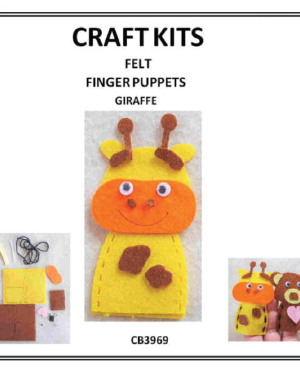 Craft Kit - Felt Finger Puppet - Giraffe