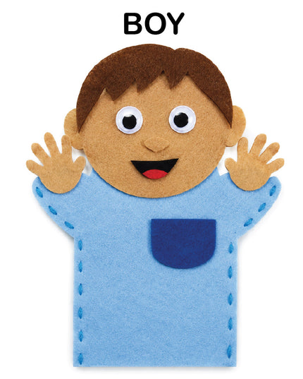 Craft Kit - Felt Hand Puppet - Boy