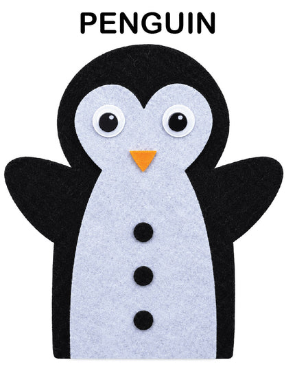 Craft Kit - Felt Hand Puppet - Penguin