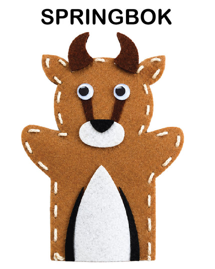 Craft Kit - Felt Hand Puppet - Springbok