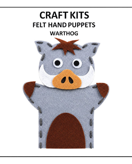 Craft Kit - Felt Hand Puppet - Warthog