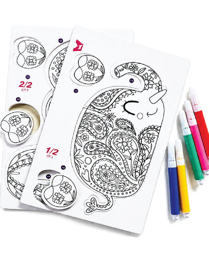 Craft Kit - 3D Puzzle to Colour - Elephant 6