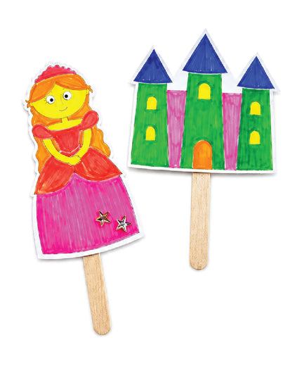 Craft Kit - Color-in Bookmarks - Princess - 2 per pack 2