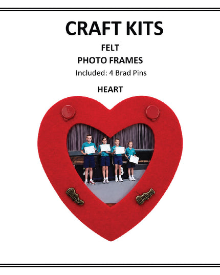 Craft Kit - Felt - Picture Frame - Heart Red 4