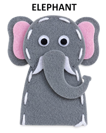 Craft Kit - Felt Finger Puppet - Elephant 2