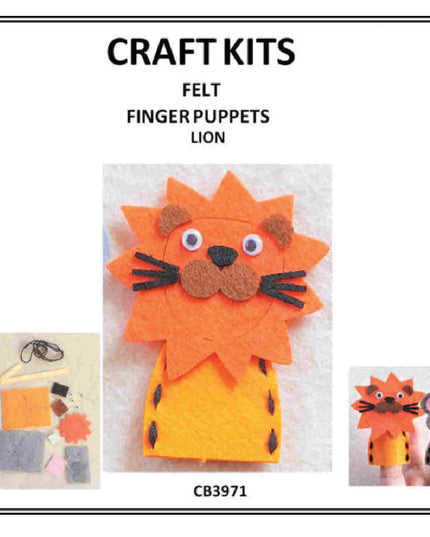 Craft Kit - Felt Finger Puppet - Lion 4