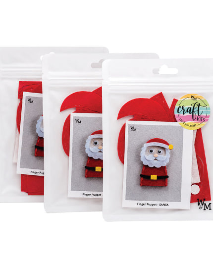 Craft Kit - Felt Finger Puppet - Santa 1