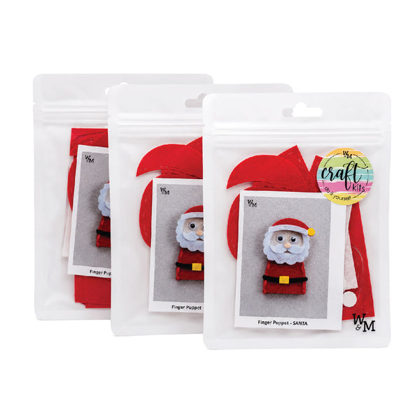 Craft Kit - Felt Finger Puppet - Santa 1