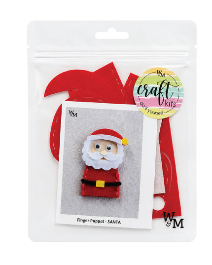 Craft Kit - Felt Finger Puppet - Santa 4