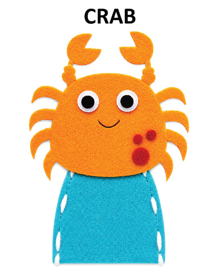 Craft Kit - Felt Finger Puppet - Sea Crab 2