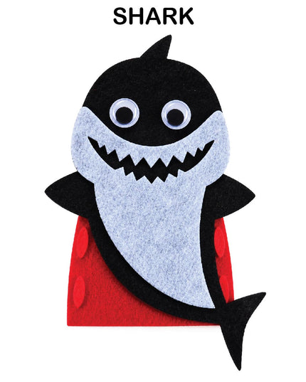 Craft Kit - Felt Finger Puppet - Shark 2
