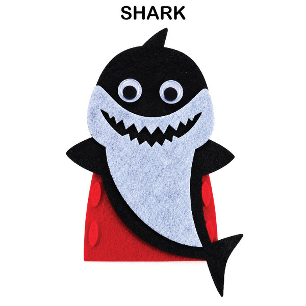 Craft Kit - Felt Finger Puppet - Shark 2