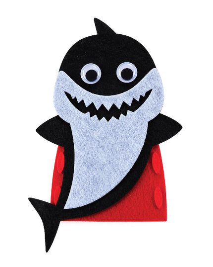 Craft Kit - Felt Finger Puppet - Shark 4