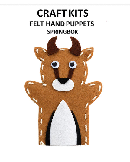 Craft Kit - Felt Hand Puppet - Springbok 6