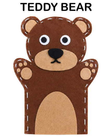 Craft Kit - Felt Hand Puppet - Teddy Bear 2