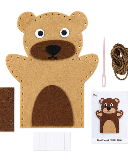 Craft Kit - Felt Hand Puppet - Teddy Bear 4