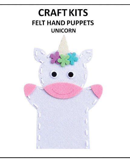 Craft Kit - Felt Hand Puppet - Unicorn 4