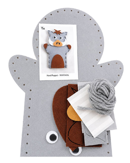 Craft Kit - Felt Hand Puppet - Warthog 6