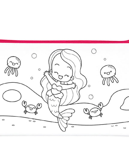 Craft Kit - Pencil Case with 3 ink pads - Mermaid 6