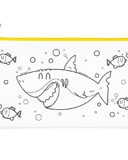 Craft Kit - Pencil Case with 3 ink pads - Shark 6
