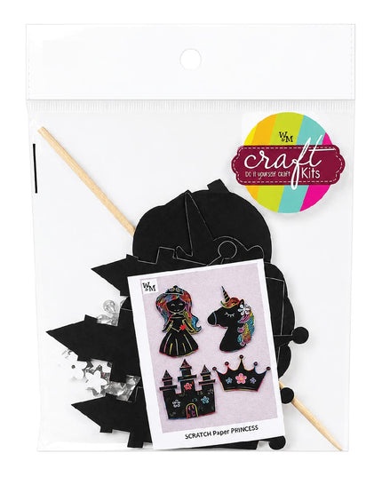 Craft Kit - Scratch Paper - Princess Package 2