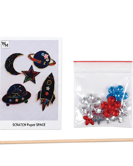 Craft Kit - Scratch Paper - Space 4