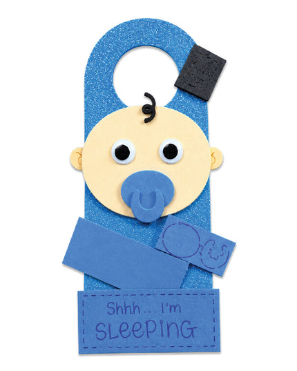 Craft Kit Foam - Doorhanger Baby Pink and Blue 4