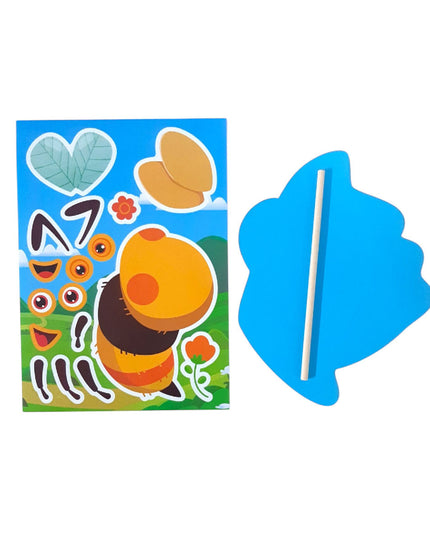Craft Kit Garden Deco BEE & LADYBUG w Sticks A5 2