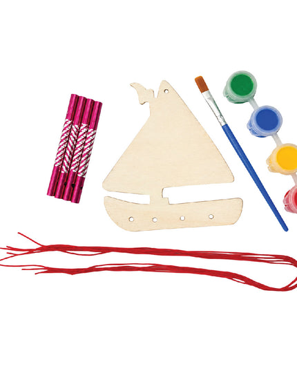 Craft Kit Wood Boar Wind Chime 2