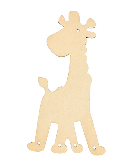 Craft Kit Wood Giraffe Wind Chime 4