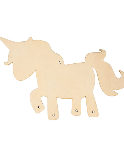 Craft Kit Wood Unicorn Wind Chime 4