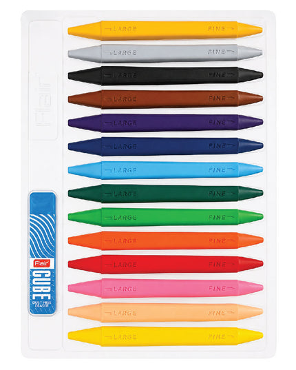 Crayon Erasable 12+2 - Flair Creative 4