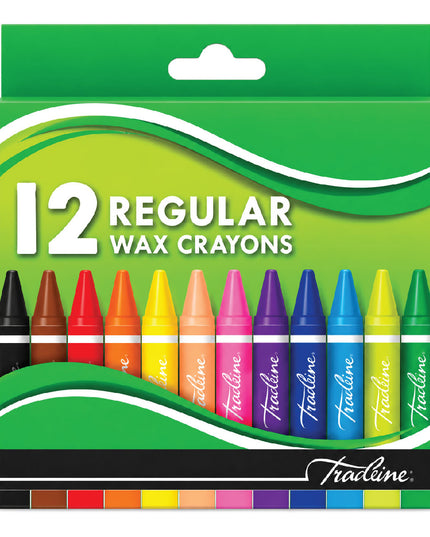 Crayons Wax 12's - 8mm 2