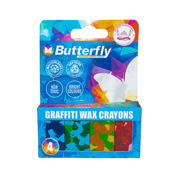 Crayons Wax Graffiti Pack of 4 (1)