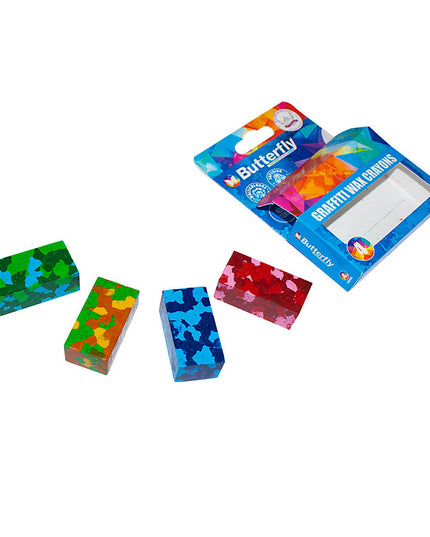 Crayons Wax Graffiti Pack of 4 (2)