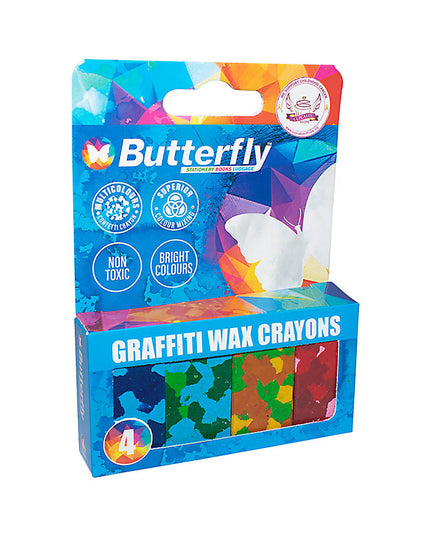 Crayons Wax Graffiti Pack of 4 (4)