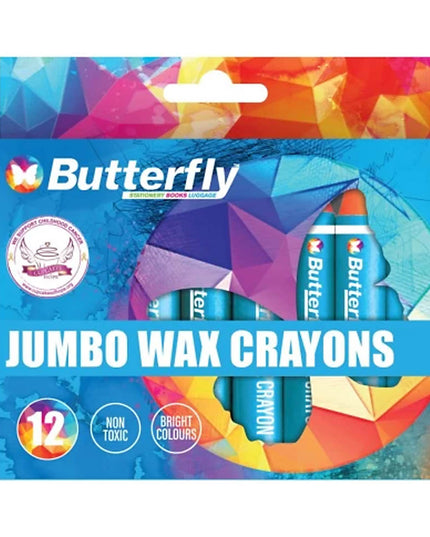 Crayons Wax Jumbo 12's Butterfly